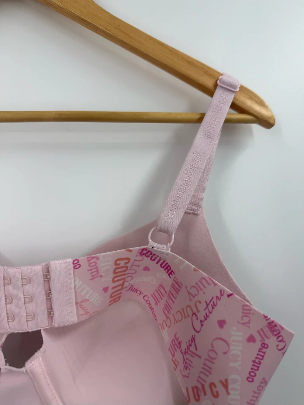 Juicy couture soft pink padded push-up bra feminine coquette women 34C - Picture 10 of 12